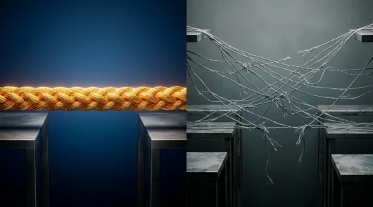 Comparaison visuelle entre un lien de haute qualité et plusieurs liens médiocres dans le netlinking