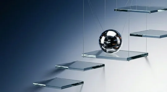 Représentation métaphorique des fluctuations de positions d'un site web dans les résultats Google