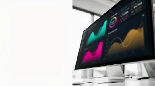 Analyse du taux de rebond sur un écran d'ordinateur montrant des graphiques colorés
