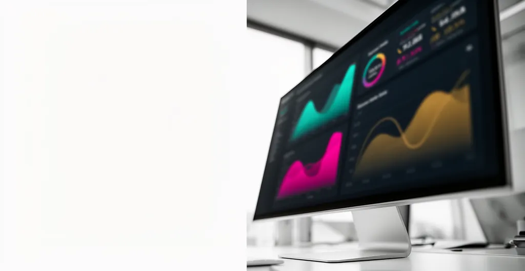 Analyse du taux de rebond sur un écran d'ordinateur montrant des graphiques colorés