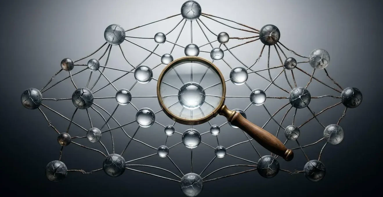 Visualisation abstraite d'une analyse algorithmique de liens avec représentation métaphorique de filtrage
